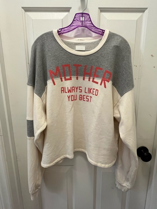 MOTHER Tops - VGUC - MOTHER - The Champ Pull Over - Chalk and Heather Grey - Sz Medium